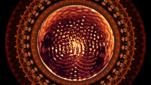 Close up of Cymatics Water Image