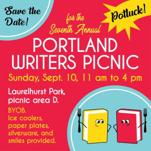 Poster for the 2023 Portland Writers Picnic Poster for the 2023 Portland Writers Picnic