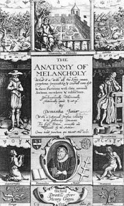 Frontispiece to the anatomy of melancholy (1638)