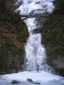 Icy Multnomah Falls
