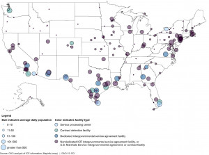 ICE Detention Map 2013 