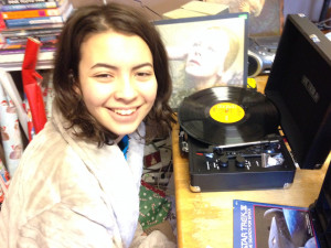 dj L.E.D. with her new Turntable X-Mas 2016 "Thanks Mom!"