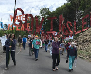 Mosier oil train derailment anniversary march Mosier oil train derailment anniversary march