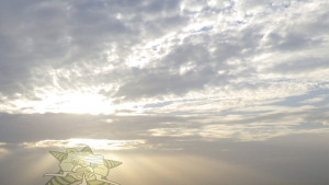 An image of the sunrise with the Self Help Radio logo within.
