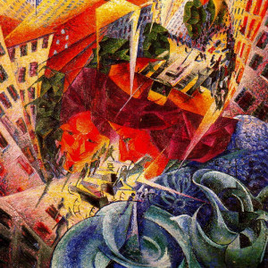 "Visioni Simultanee," Umberto Boccioni