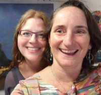 Melissa Moline, an architect and jeweler, and Leah Kohlenberg, a painter and curator