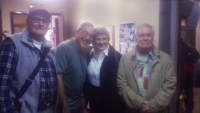 Matthew Clark, Ken Jones, Melinda Peterson, and Phil Proctor at KBOO Matthew Clark, Ken Jones, Melinda Peterson, and Phil Proctor at KBOO